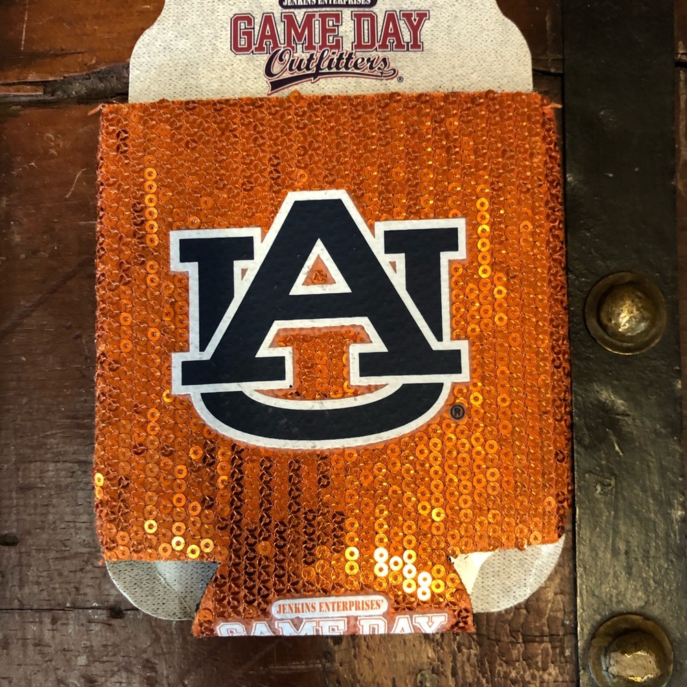 Auburn Sequined Koozie